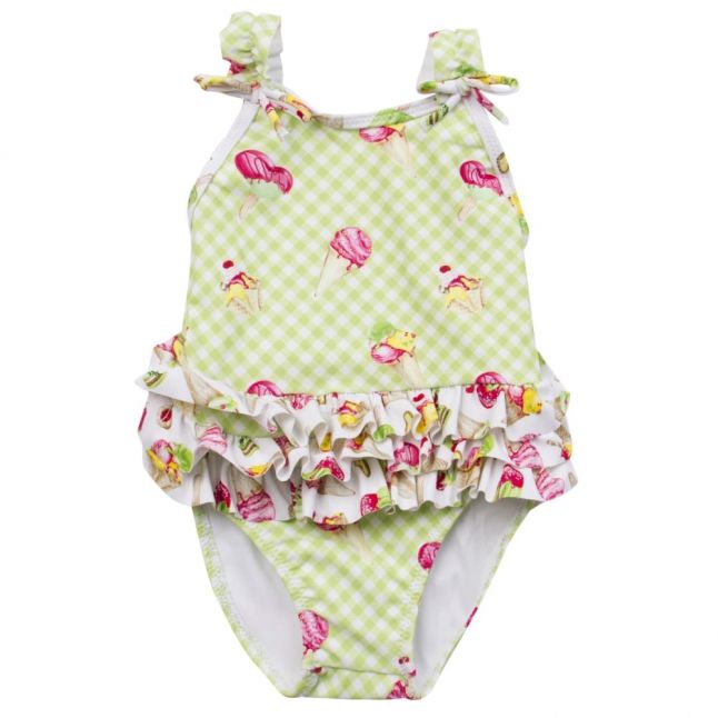 Girls Pistachio Ice Cream Swimming Costume