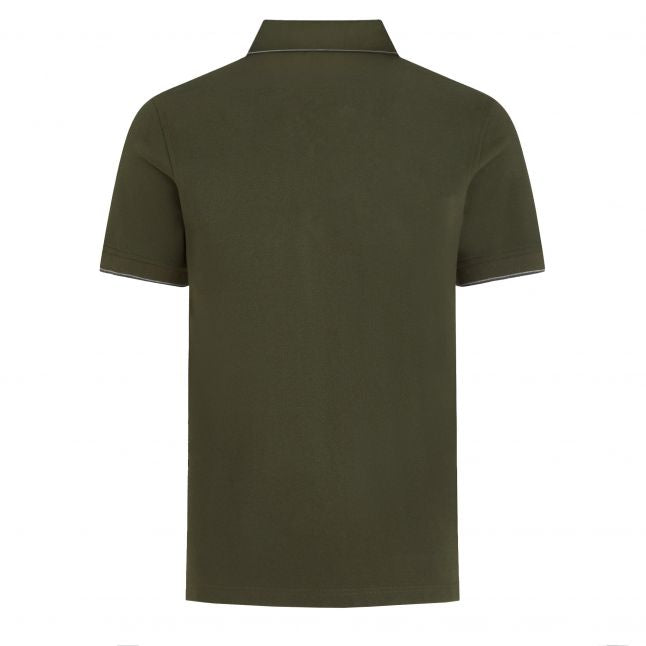 Mens Tile Green Double Tipped S/s Polo