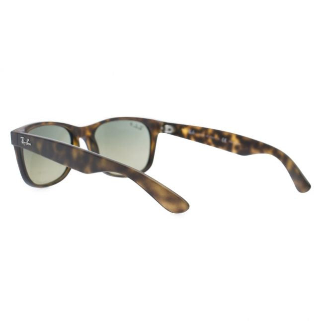 Mens Matte Havana & Blue RB2132 New Wayfarer Sunglasses