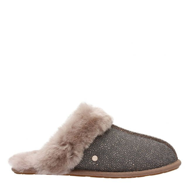 Womens Caribou Scuffette II Caviar Slippers