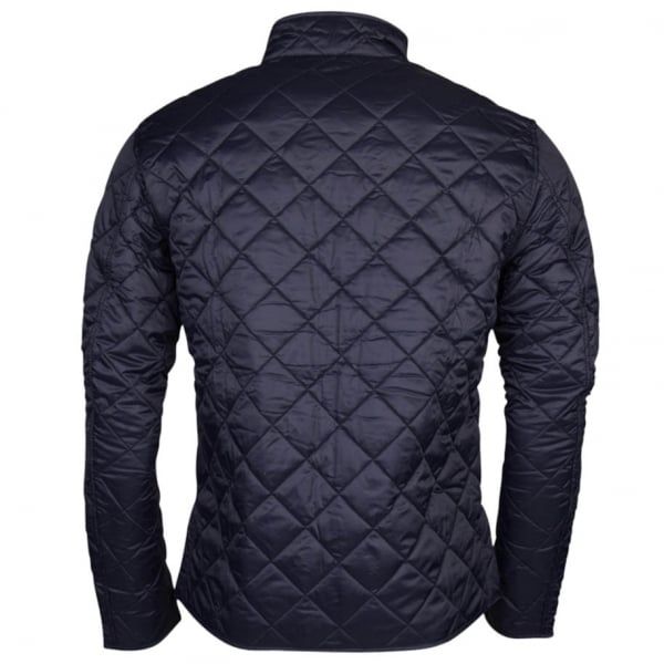 Mens Navy Gear Quilted Jacket