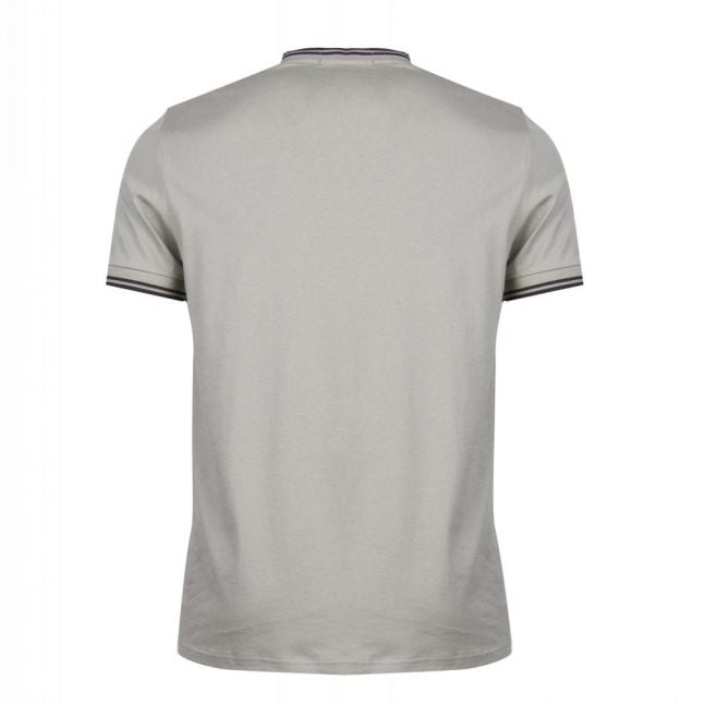 Mens Washing Khaki Twin Tipped S/s T Shirt