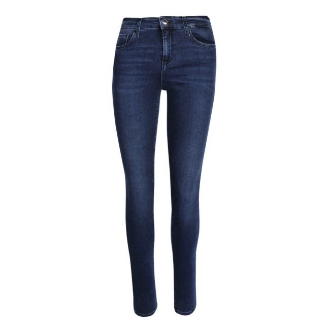 Womens Dark Blue J20 Mid Rise Skinny Jeans