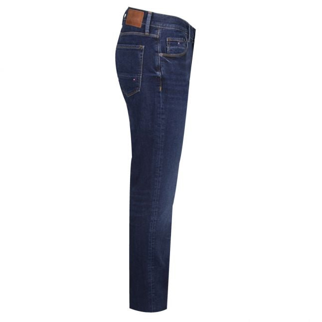 Mens New Dark Stone Denton Straight Fit Jeans