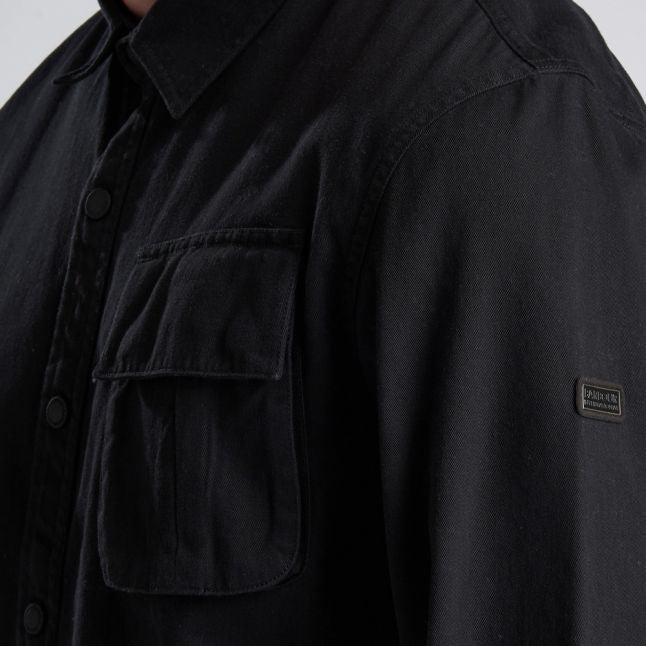 Mens Black Contact Overshirt