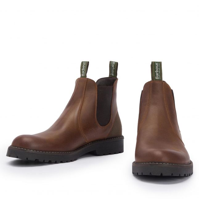 Mens Teak Patton Chelsea Boots