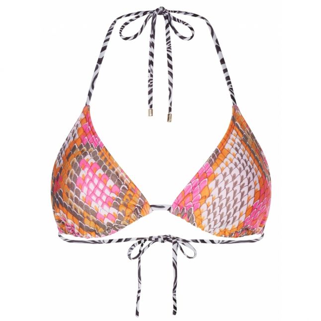 Womens Ivory Ottily Samba Triangle Bikini Top