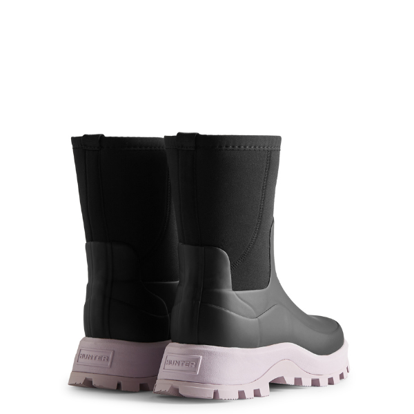 Womens Black/Mauve City Explorer Short Boot