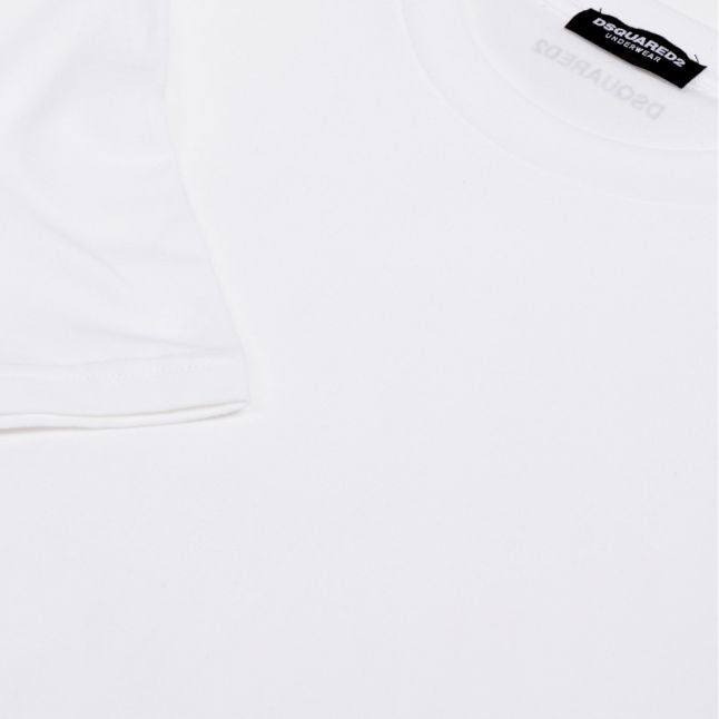 Mens White Basic S/s T Shirt