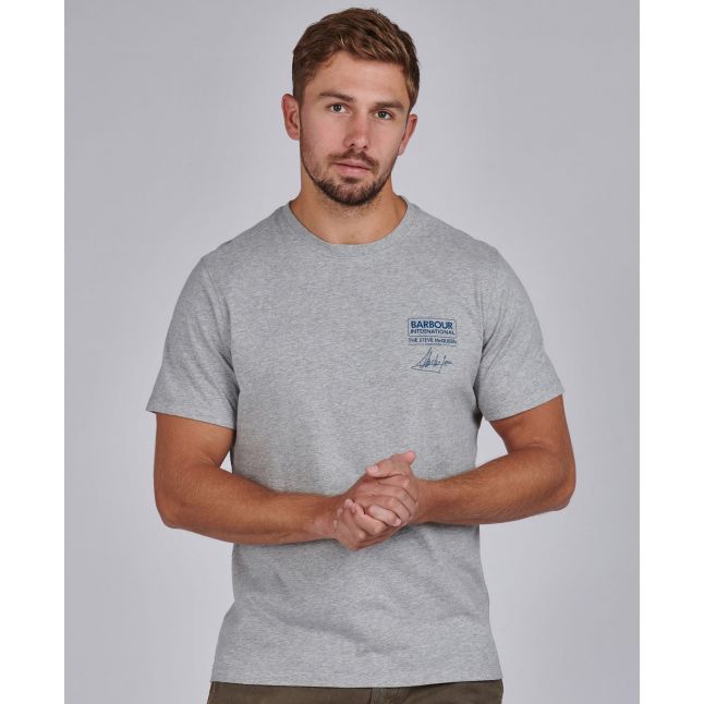 Mens Grey Marl Signature S/s T Shirt