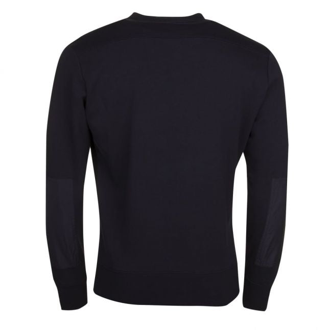 Mens Black S-Crome Crew Sweat Top