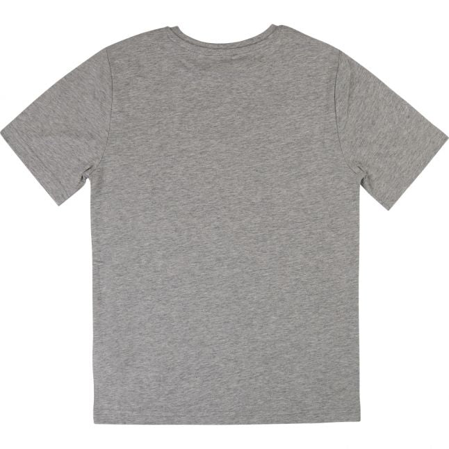 Boys Grey Colour Logo S/s T Shirt