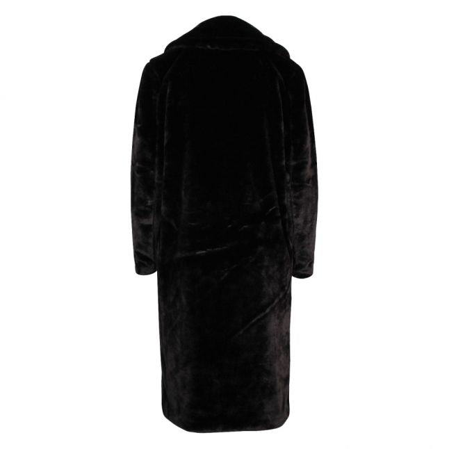 Womens Black Vikoda Faux Fur Coat