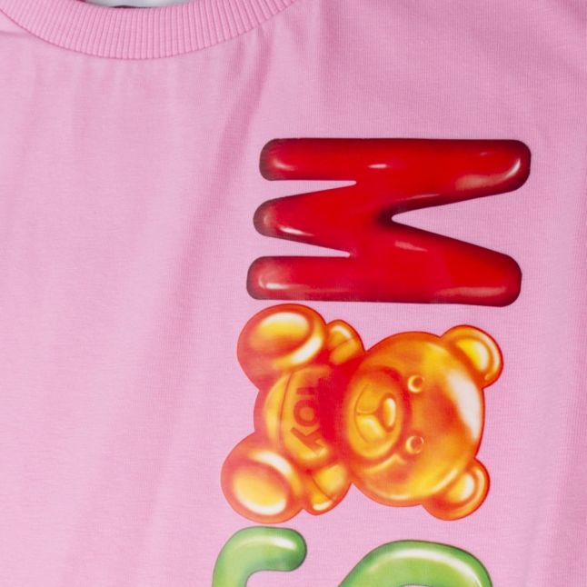 Girls Begomia Pink Gummy Bear Logo Dress