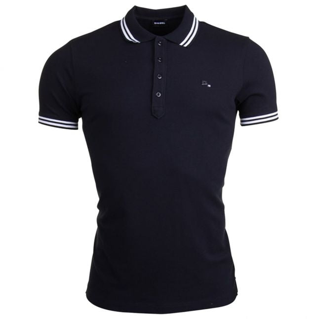 Mens Black T-Randy S/s Polo Shirt