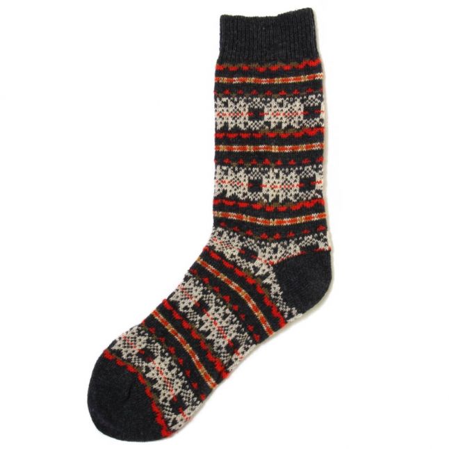 Lifestyle Womens Olive Beckley Fairisle Wool Socks