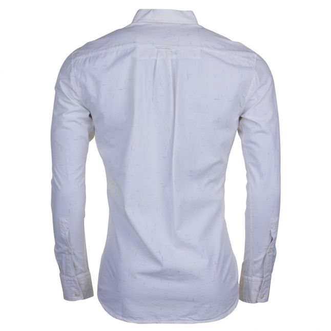 Mens White Elvedge L/s Shirt