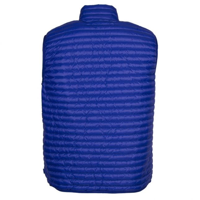 Mens Blue Padded Down Gilet