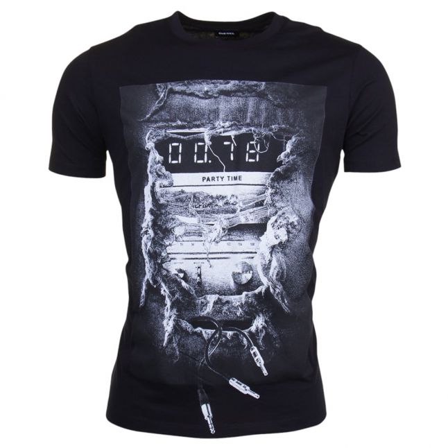 Mens Black T-Joe-OA S/s Tee Shirt