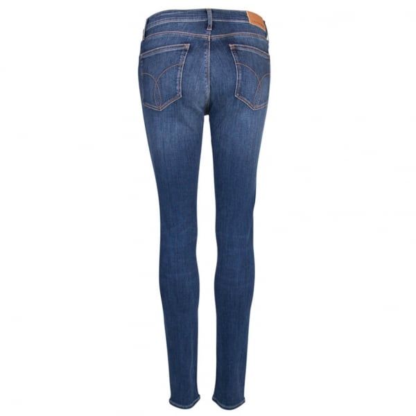 Womens Drake Blue High Rise Skinny Jeans