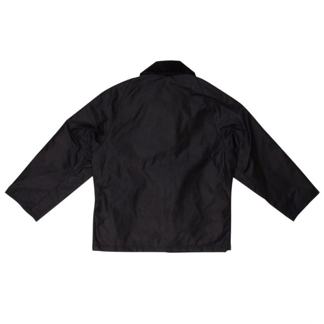 Boys Navy Heskin Waxed Jacket