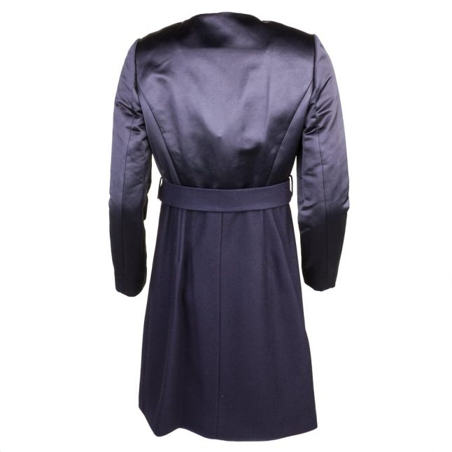 Womens Navy Emlyyn Wrap Coat