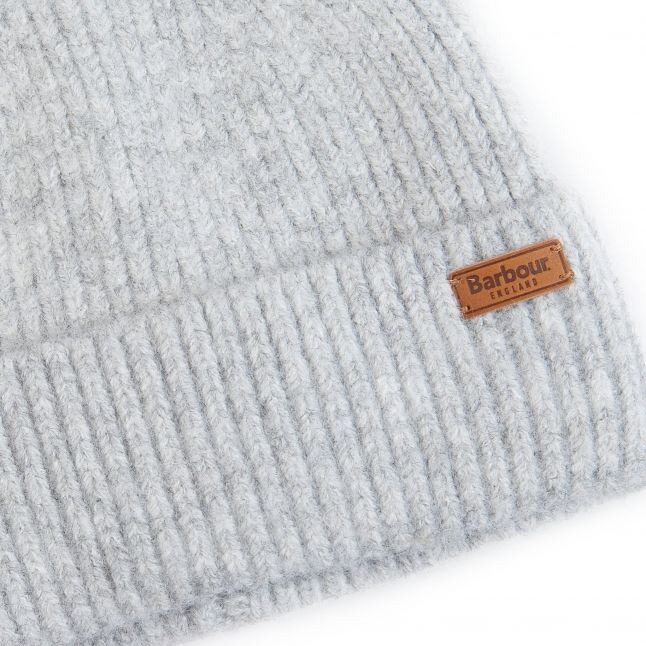 Womens Light Grey Pendle Beanie