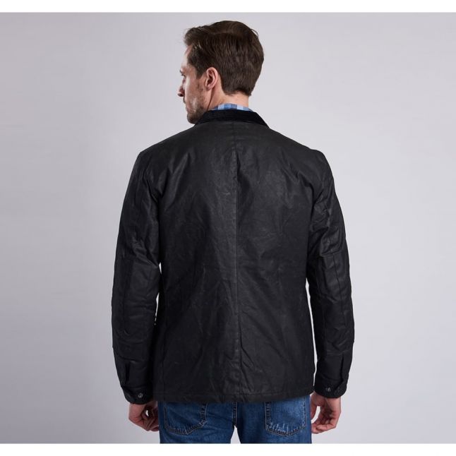 Mens Black Winter Duke Waxed Jacket