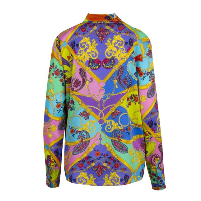 Versace Jeans Couture Womens Multicoloured Paisley Belt Print Blouse