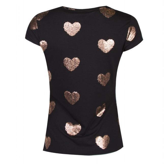 Womens Black Marian Joyous Heart S/s T Shirt