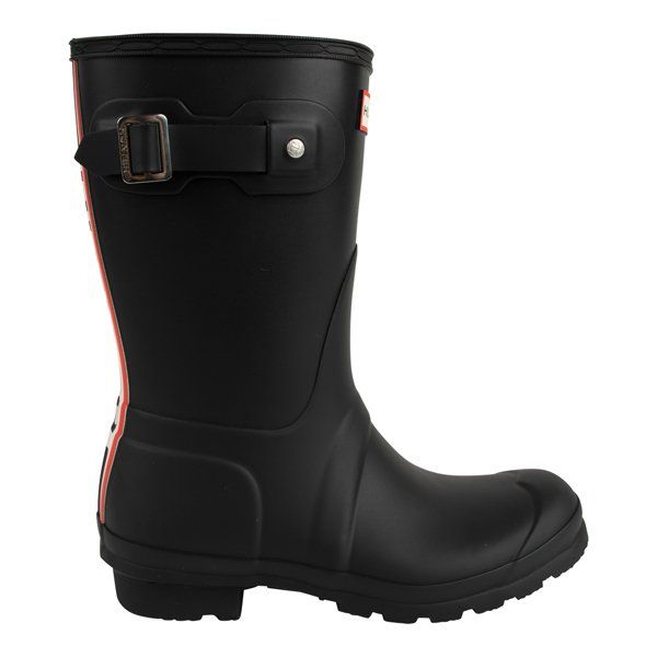 Womens Black Tri Colour Backstrap Boots