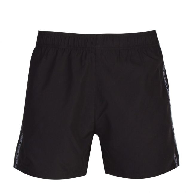 Mens Black Anguilla Trim Swim Shorts