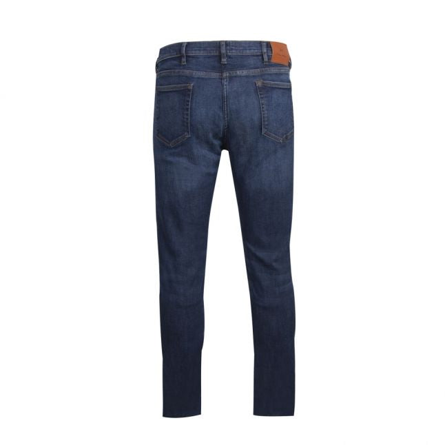 Mens Mid Blue Rinse Reflex Slim Fit Jeans