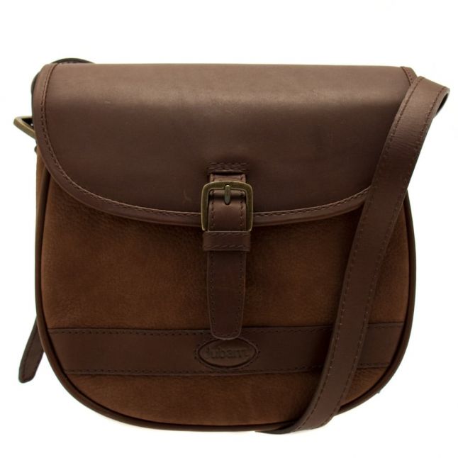 Womens Walnut Clara Large Saddle Bag