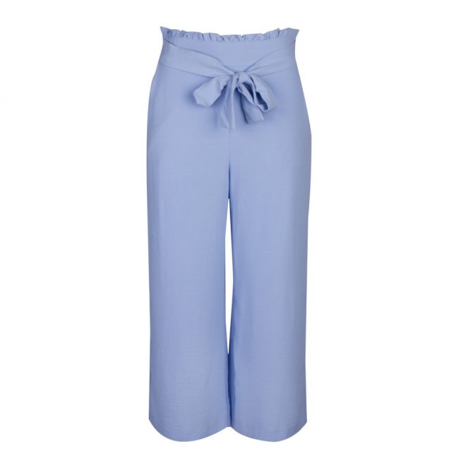 Womens Powder Blue Virasha Cropped Culottes