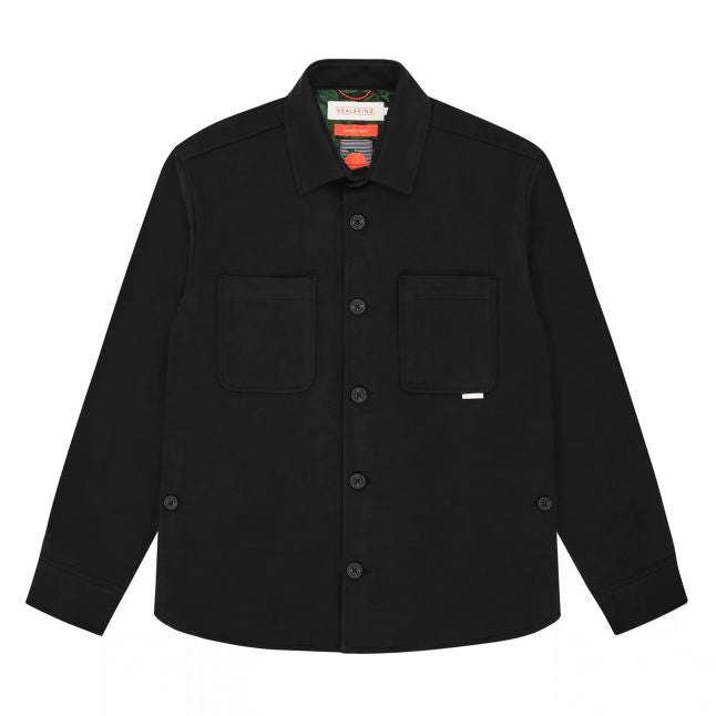 Mens Black Northrepps Twill Overshirt