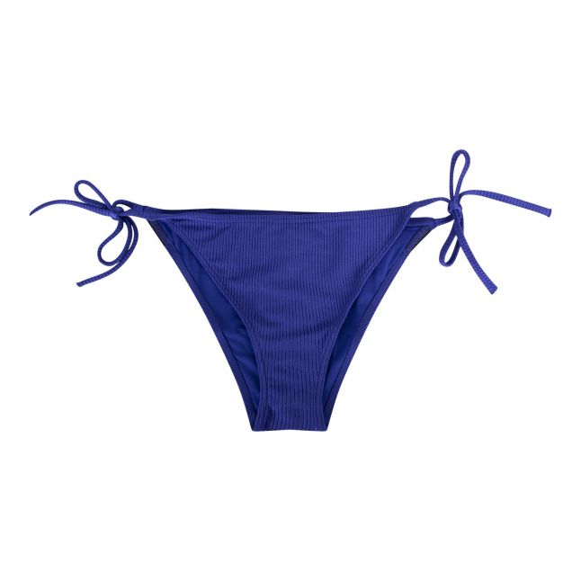 Womens Midnight Lagoon Intense Power Rib Side Tie Brief