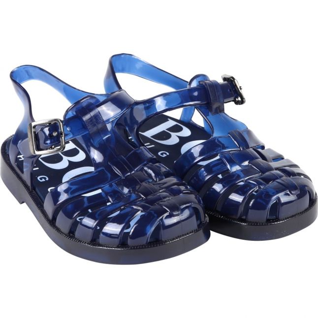 Boys Navy Jelly Sandals (19-27)