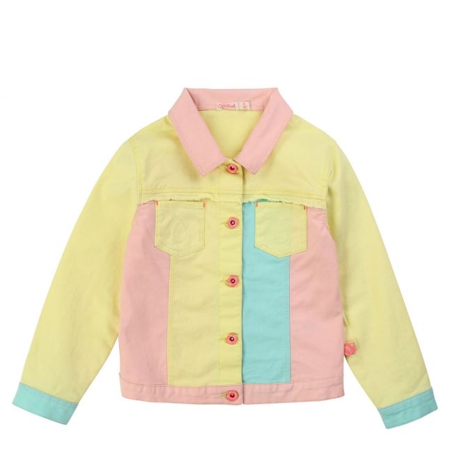 Girls Yellow Multi Patchwork Jacket