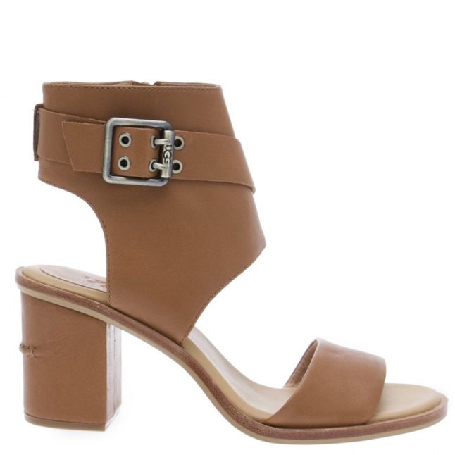 Womens Almond Claudette Heeled Sandals