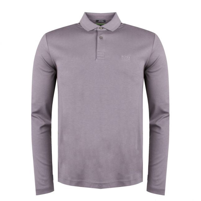 Athleisure Mens Grey Pirol L/s Polo Shirt