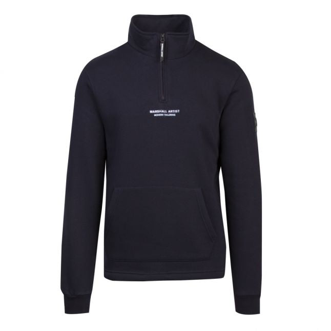 Mens Navy Siren 1/2 Zip Sweat Top