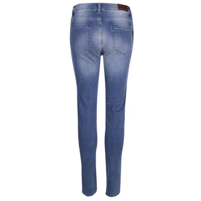 Womens Blue Scrambler Skinny Jeans