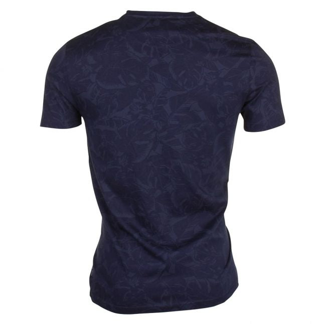 Mens Navy Flowby Floral S/s Tee Shirt