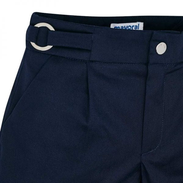 Girls Navy Basic Smart Shorts