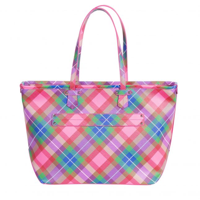 Womens Vivienne Westwood Candy Tartan Colette Tote Bag