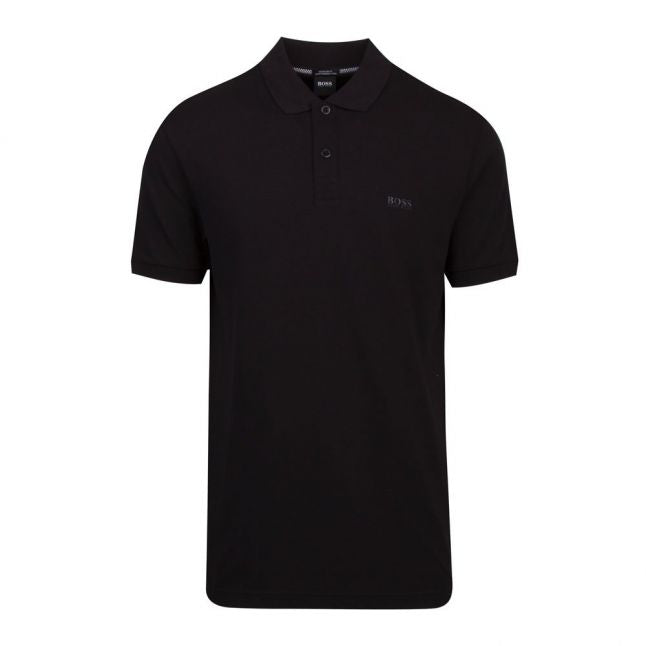 Athleisure Mens Black Piro S/s Polo Shirt