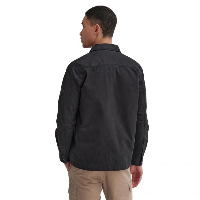 Mens Black Arlo Cotton Overshirt