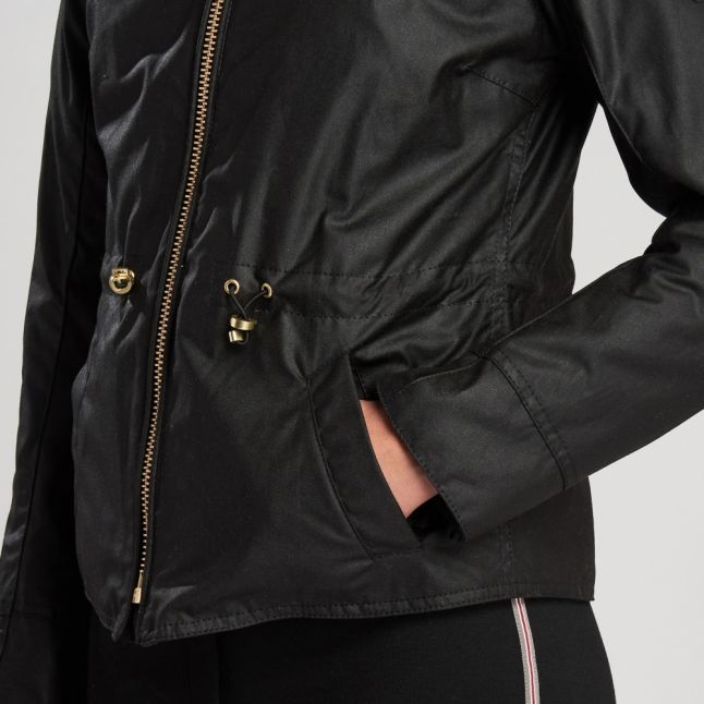 Womens Black Trial Waxed Jacket