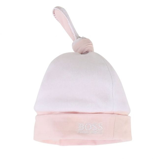 Baby White Soft Branded Hat